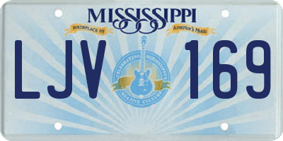 MS license plate LJV169
