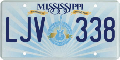 MS license plate LJV338