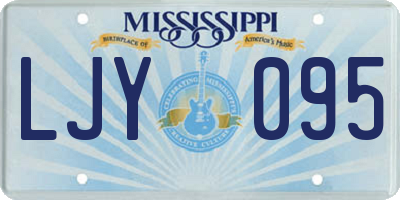 MS license plate LJY095