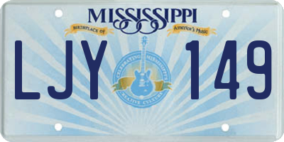 MS license plate LJY149