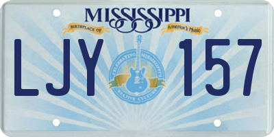 MS license plate LJY157