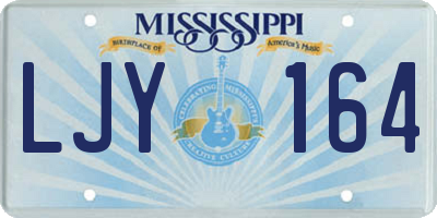 MS license plate LJY164