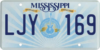 MS license plate LJY169