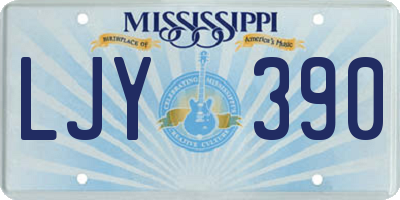 MS license plate LJY390