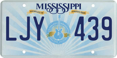 MS license plate LJY439