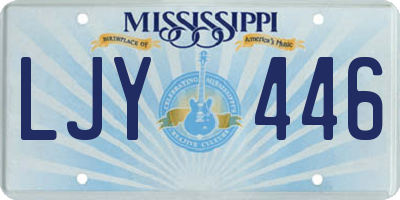 MS license plate LJY446
