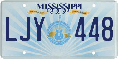 MS license plate LJY448