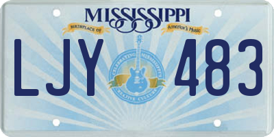 MS license plate LJY483