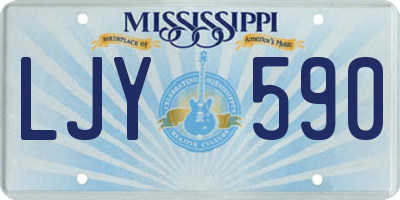 MS license plate LJY590