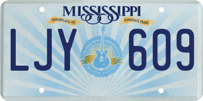 MS license plate LJY609