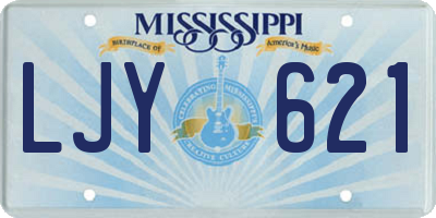 MS license plate LJY621