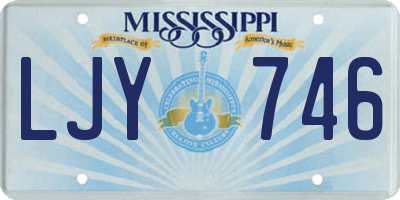 MS license plate LJY746