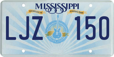 MS license plate LJZ150