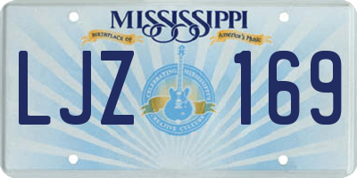 MS license plate LJZ169
