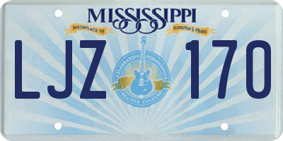 MS license plate LJZ170