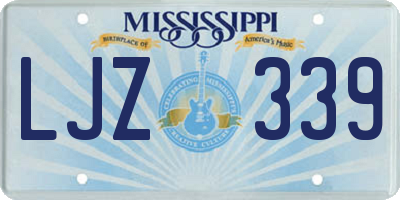 MS license plate LJZ339