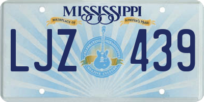 MS license plate LJZ439