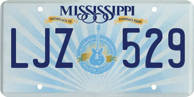 MS license plate LJZ529