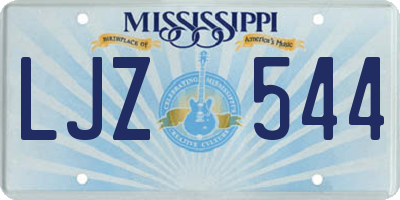 MS license plate LJZ544