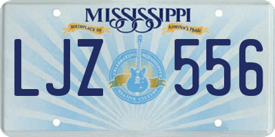MS license plate LJZ556