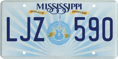 MS license plate LJZ590