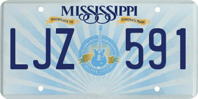 MS license plate LJZ591