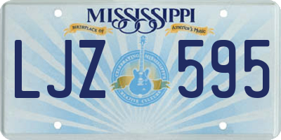 MS license plate LJZ595