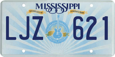 MS license plate LJZ621