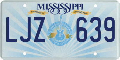 MS license plate LJZ639