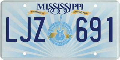 MS license plate LJZ691