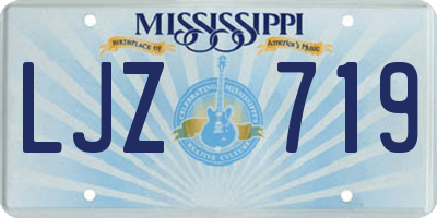 MS license plate LJZ719