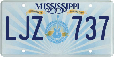 MS license plate LJZ737