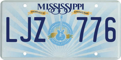 MS license plate LJZ776