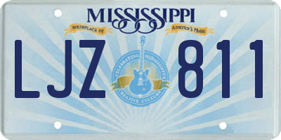 MS license plate LJZ811