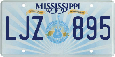 MS license plate LJZ895