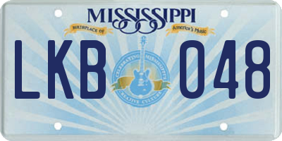 MS license plate LKB048