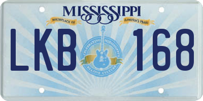 MS license plate LKB168