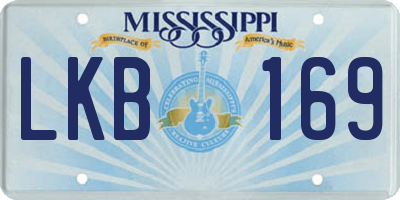 MS license plate LKB169