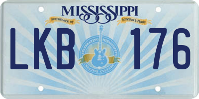 MS license plate LKB176