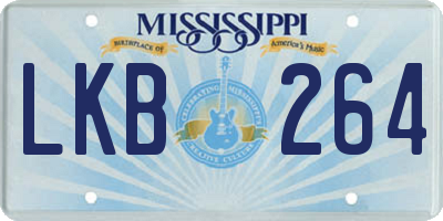 MS license plate LKB264
