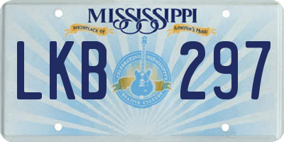 MS license plate LKB297