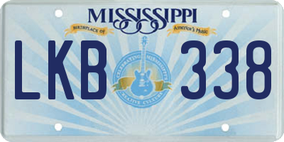 MS license plate LKB338