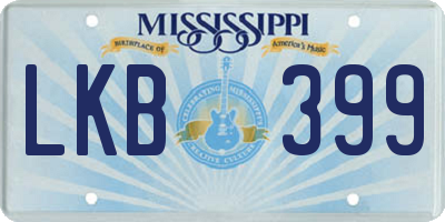 MS license plate LKB399