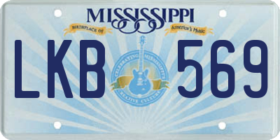 MS license plate LKB569