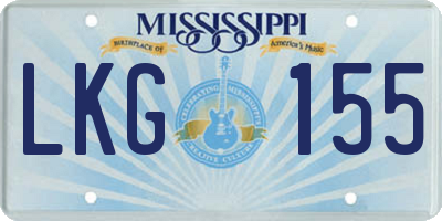 MS license plate LKG155
