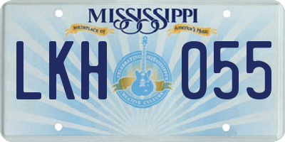 MS license plate LKH055