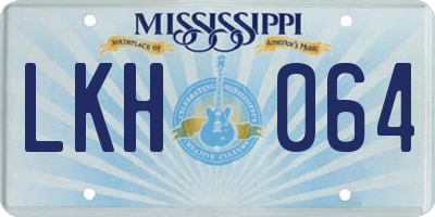 MS license plate LKH064