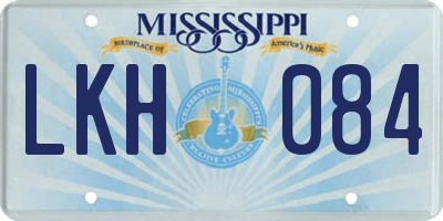 MS license plate LKH084