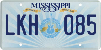 MS license plate LKH085