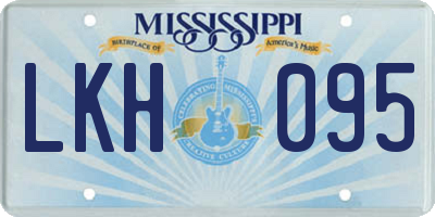MS license plate LKH095